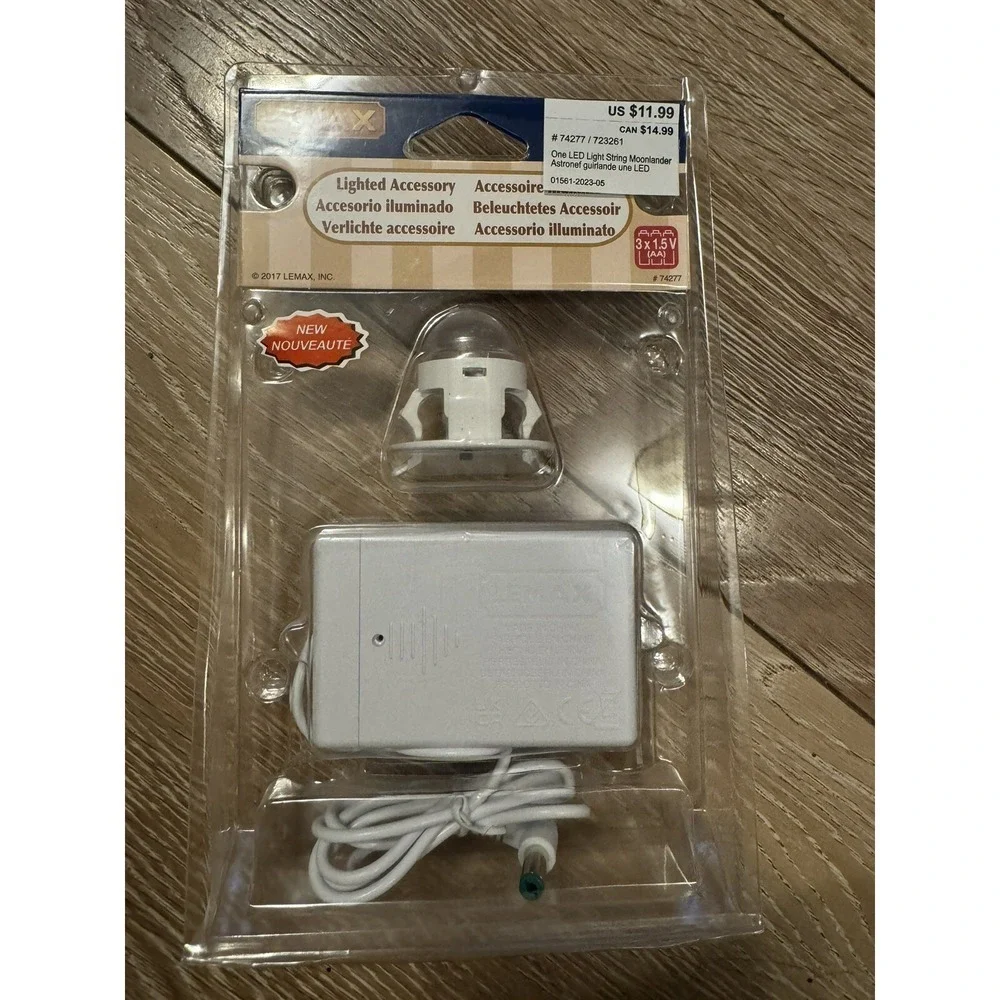 Lemax Lighted Accessory 74227 Christmas Moonlander Battery Powered Led Single